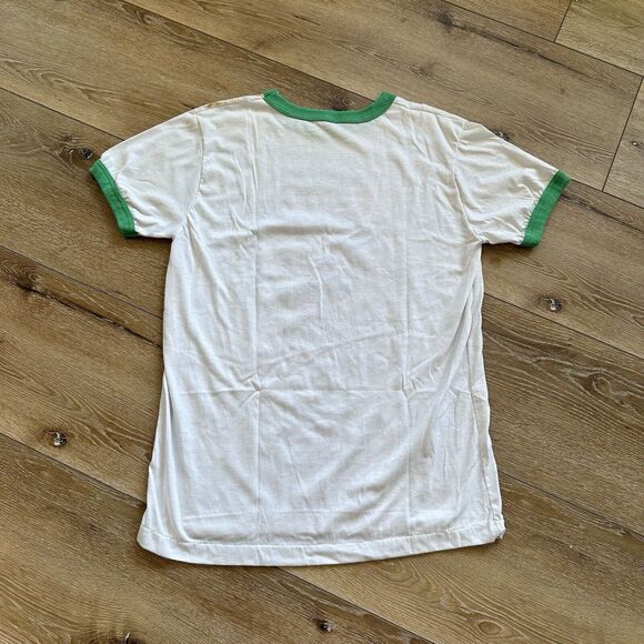 Vintage Boston Celtics Shirt Mens M Danny Ainge Ringer 80s NBA Basketball - Picture 2 of 11